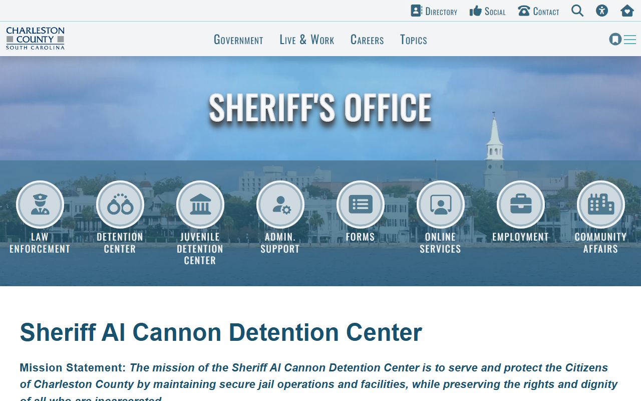 Charleston County court dockets detention center and bond hearing information