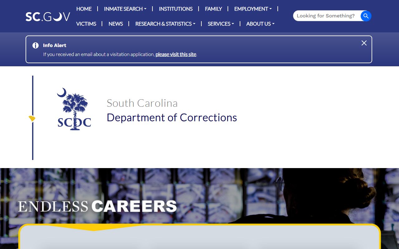 Charleston County Circuit Court South Carolina Department of Corrections homepage