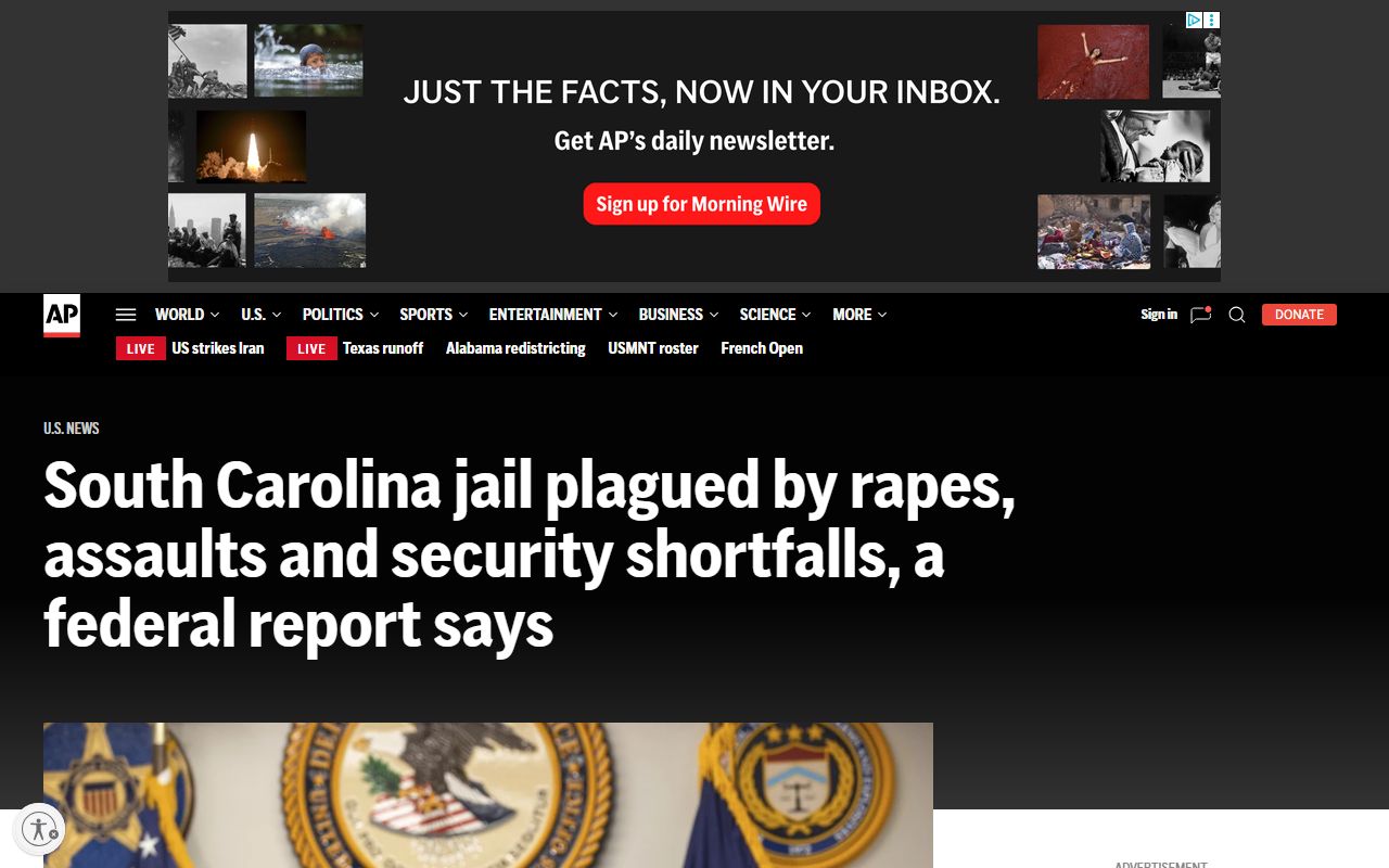 Charleston County probate records - AP report on South Carolina jail conditions