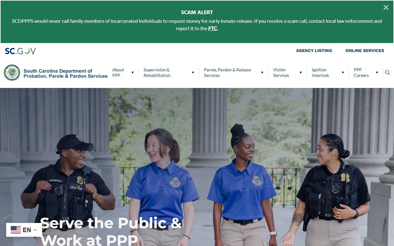 Charleston County public records South Carolina Department of Probation Parole and Pardon Services