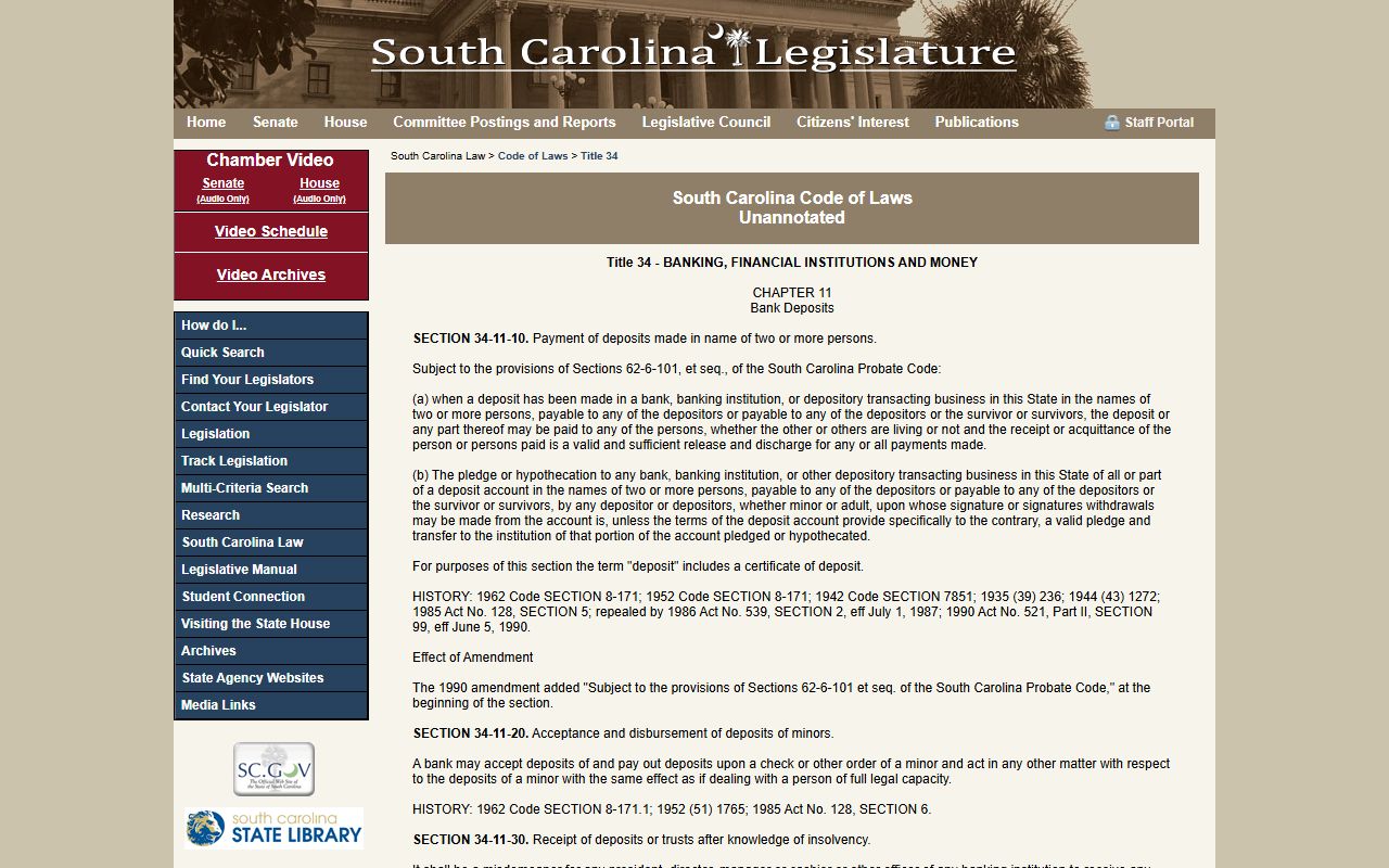 Charleston County released inmates - South Carolina state statute page for expungement-related code section